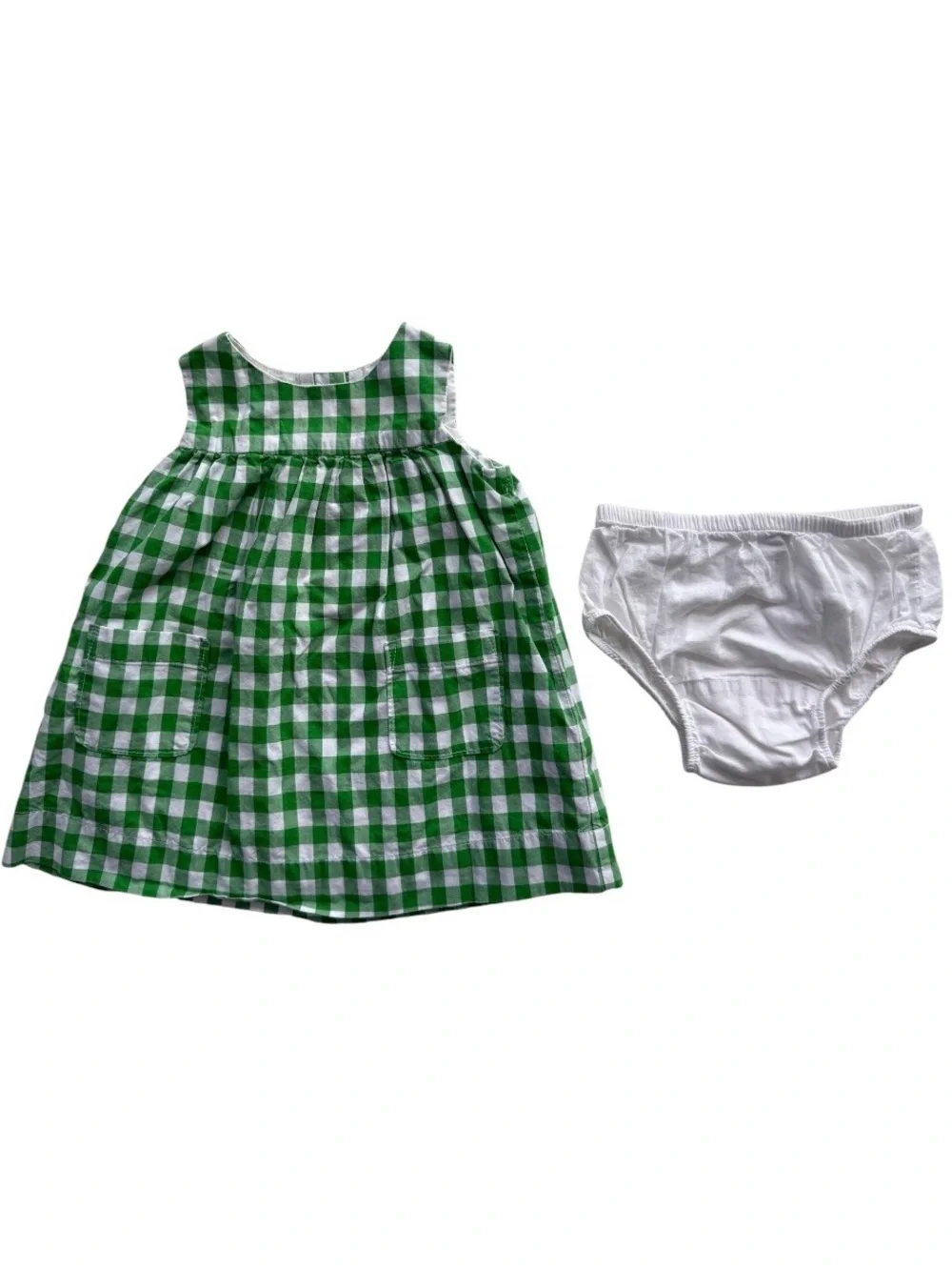 Gap Gingham Plaid Dress Set 6-12M